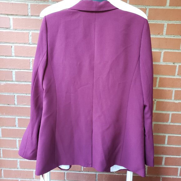 BNWT DKNY ravishing deep rose-colored glasses lined blazer (10) - Picture 6 of 7